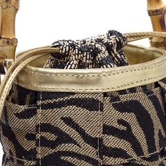 ISLA - BOLSA BUCKET ANIMALIER OURO - loja online