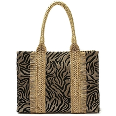 ISLA - BOLSA MAXI TOTE ANIMALIER NATURAL na internet