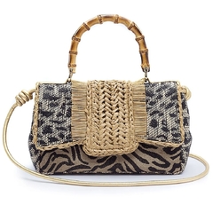 ISLA - BOLSA SATCHEL ANIMALIER NATURAL - comprar online