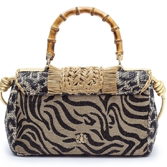 ISLA - BOLSA SATCHEL ANIMALIER NATURAL na internet