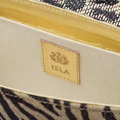 ISLA - BOLSA SATCHEL ANIMALIER NATURAL - loja online