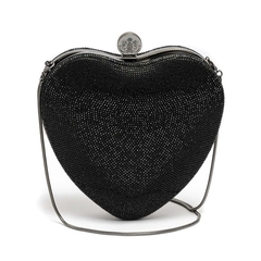 ISLA - BOLSA CLUTCH EM CRISTAIS - HEART