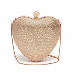 ISLA - BOLSA CLUTCH EM CRISTAIS - HEART na internet