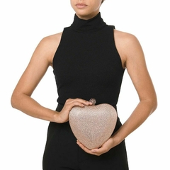 ISLA - BOLSA CLUTCH EM CRISTAIS - HEART - comprar online