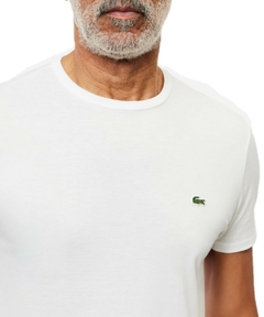 Camiseta Lacoste Algodão Pima Branco na internet