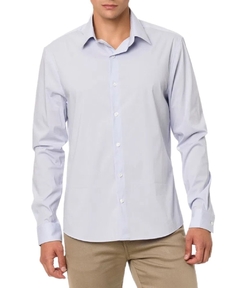 Camisa Manga Longa Calvin Klein Essential Azul Claro