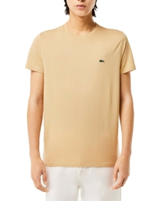 Camiseta Lacoste Algodão Pima Bege