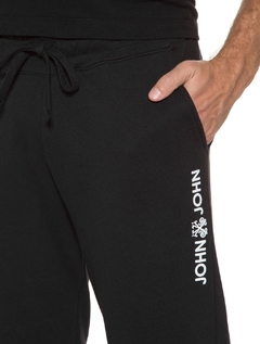 Calça John John Moletom New Basic Preto - comprar online