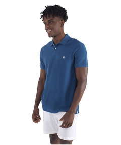 Polo Original Penguin Básica Azul