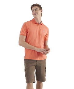 Polo Original Penguin Interlock Laranja