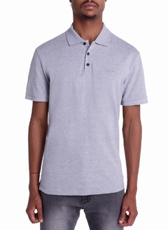 Camiseta Polo John John New Simple Cinza