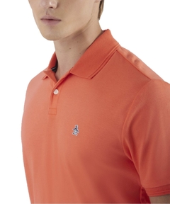 Polo Original Penguin Interlock Laranja - comprar online