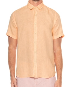 Camisa Manga Curta Pineapple Linho Coral - comprar online