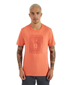 Camiseta Original Penguin Alto Relevo Laranja