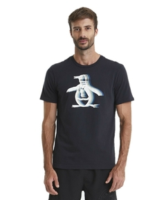 Camiseta Original Penguin Estampada 3D Preta