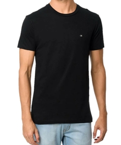 CAMISETA MC BÁSICA MEIA MALHA CALVIN KLEIN - PRETO