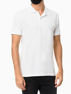 Polo Calvin Klein Sem Friso Branca