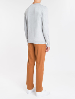 Suéter Tricot Calvin Klein Cinza - comprar online