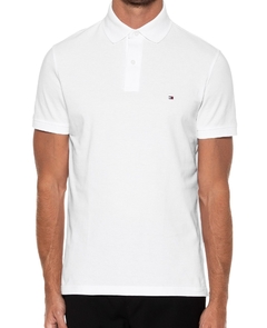 Polo Tommy Hilfiger Básica Branca - comprar online