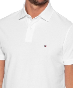 Polo Tommy Hilfiger Básica Branca na internet