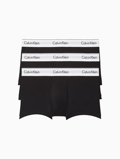 Kit 3 Cuecas Calvin Klein Low Rise Trunk Preto - comprar online