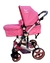 Coche moisés 2 en 1 CT08 rosa y dorado - comprar online