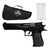 PISTOLA AIRGUN SPRING DESERT EAGLE BK 6MM - QGK + CAPA + BBS