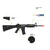 RIFLE AIRSOFT AEG M4 QGK CHARLIE +CAPA+ BATERIA+RECARR+BBS na internet