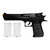 PISTOLA AIRGUN SPRING DESERT EAGLE BK 6MM - QGK + 2000BBS