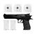 PISTOLA AIRGUN SPRING DESERT EAGLE BK 6MM + 2000 BBS + ALVO