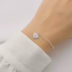 PULSEIRA CORAÇÃO CRAVEJADO - comprar online