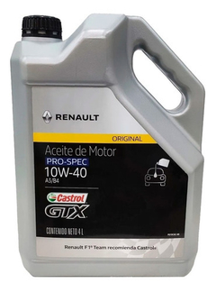 Aceite Original Renault Castrol Pro Semi Sintetico 10w40 4litros