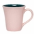 Caneca em Cerâmica Tulipa 330ml Verde e Rosa