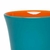 Caneca em Cerâmica Tulipa 330ml Laranja/Azul Esverdeado