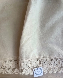 Mantel con puntilla de algodon de 3m - comprar online