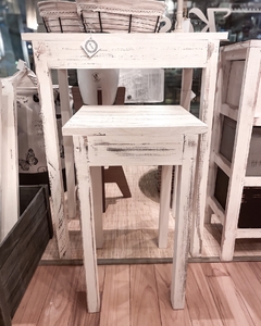 Mesa de arrime de madera blanca - comprar online