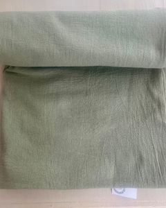 Mantel de tusor color verde seco - comprar online