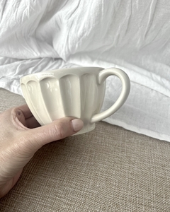4 tazas de ceramica color natural - comprar online