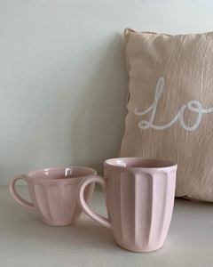 Jarro de ceramica rosa pastel - comprar online