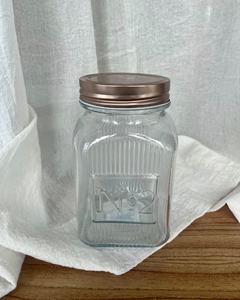 Frasco de vidrio con tapa cobre de 1,1l - comprar online