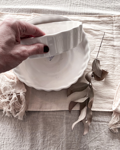 Tartera de ceramica blanca - comprar online