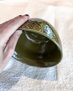 Cazuela de porcelana verde - comprar online