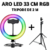 ARO LED 33 CM RGB + TRIPODE DE 2 M