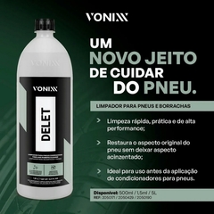 Delet Vonixx Limpador Para Pneus Borrachas Farol 1,5L na internet