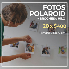 ¡PROMO! Fotos Polaroid + Broches e Hilo (x20) - comprar online