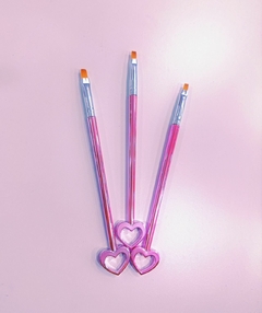 SET PINCEL PARA GEL CORAZON 3PCS