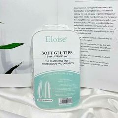 Eloise tips soft gel long almendra 120pcs LA120