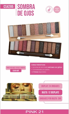 PINK 21 GOLDEN COLORS PALETA DE SOMBRA CS4285