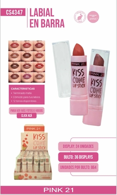 PINK21 KISS CONE LABIAL EN BARRA CS4347