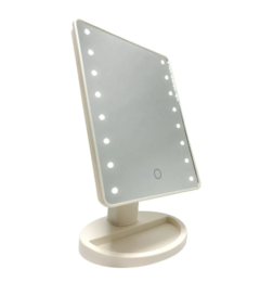 ESPEJO CON LUZ LED CUADRADO USB - comprar online